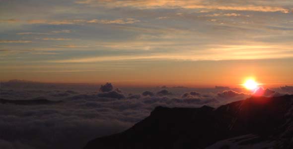 Sonnenaufgang am Colle Viribianc